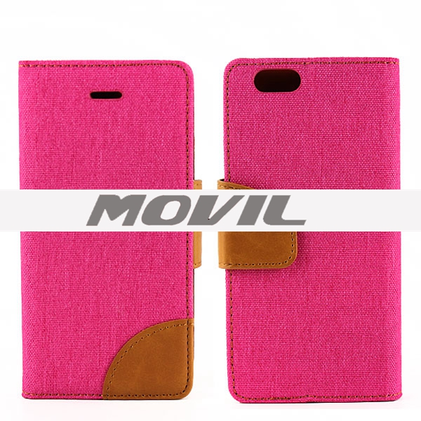 NP-2466 Color-mixto PU Funda para Apple iPhone 6-0